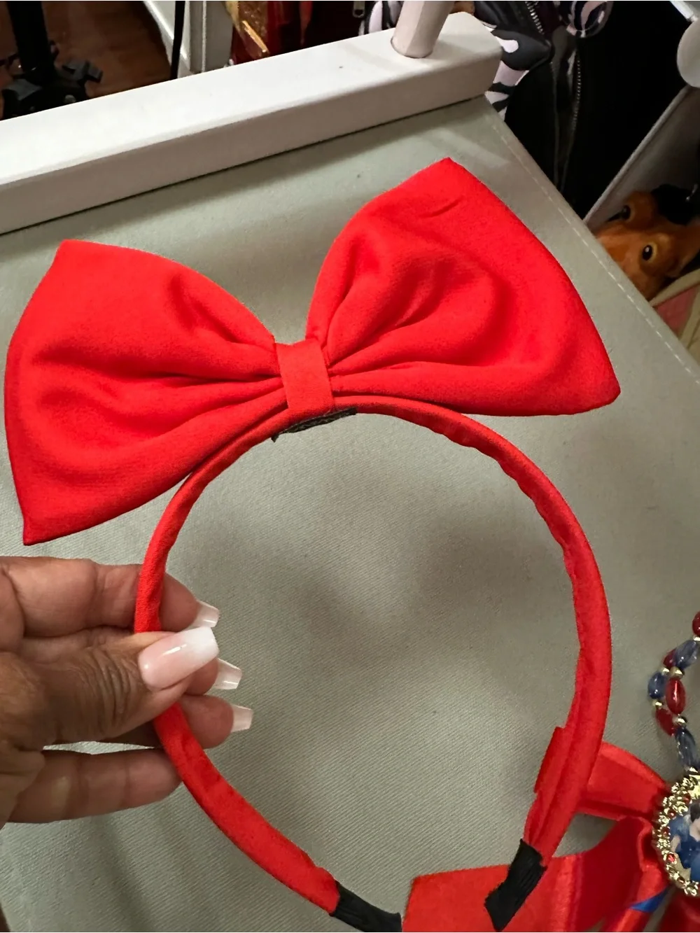 Snow White Princess Wand with Red Bow headband